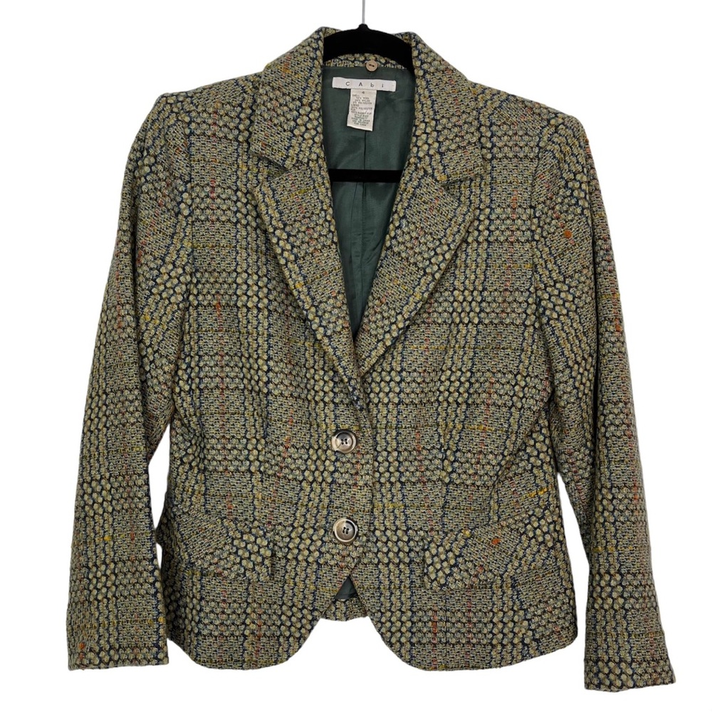 Cabi Women’s Blazer Wool Tweed Size 4